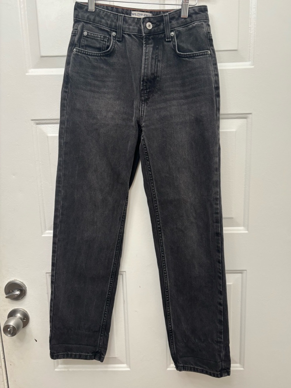 We The Free High-Rise Washed Black Women's Jeans